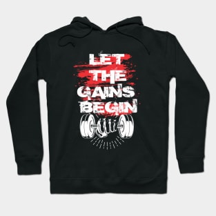 Let the gains begin - Crazy gains - Nothing beats the feeling of power that weightlifting, powerlifting and strength training it gives us! A beautiful vintage design representing body positivity! Hoodie